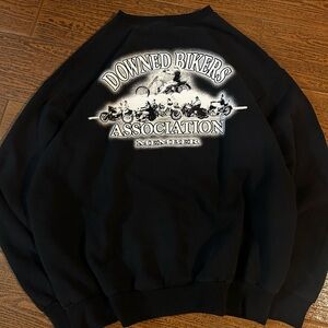 Vintage biker Black Sweater